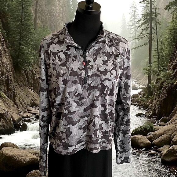 Spyder Jacket Quarter Zip Hip Length Size Large - Picture 9 of 9